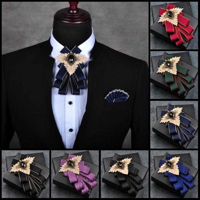 Women Jewelry Accessories For Black Dress - Papillon scozzese retrò nero rosso nuovo