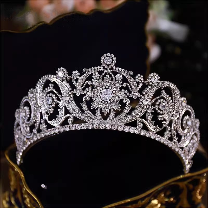Women Jewelry Accessories For Black Dress - Baroque Princess Queen Cubic zircone corona