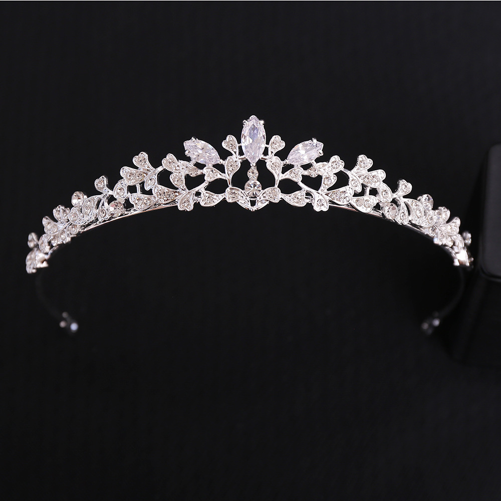 Women Jewelry Accessories For Black Dress - Corona nuziale barocca di lusso con