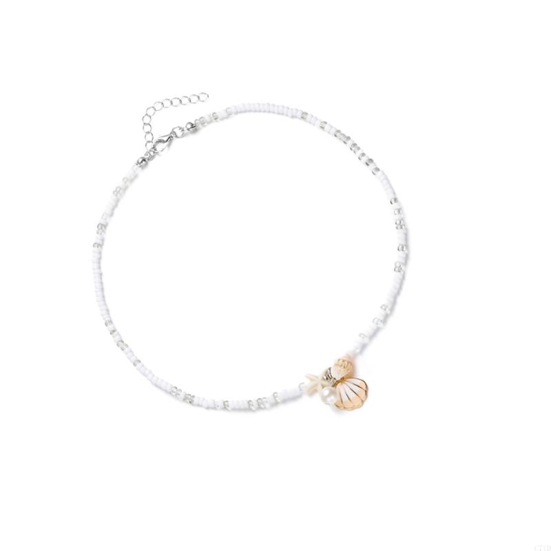 Women'S Essential Accessories - Collana con ciondolo a conchiglia alla