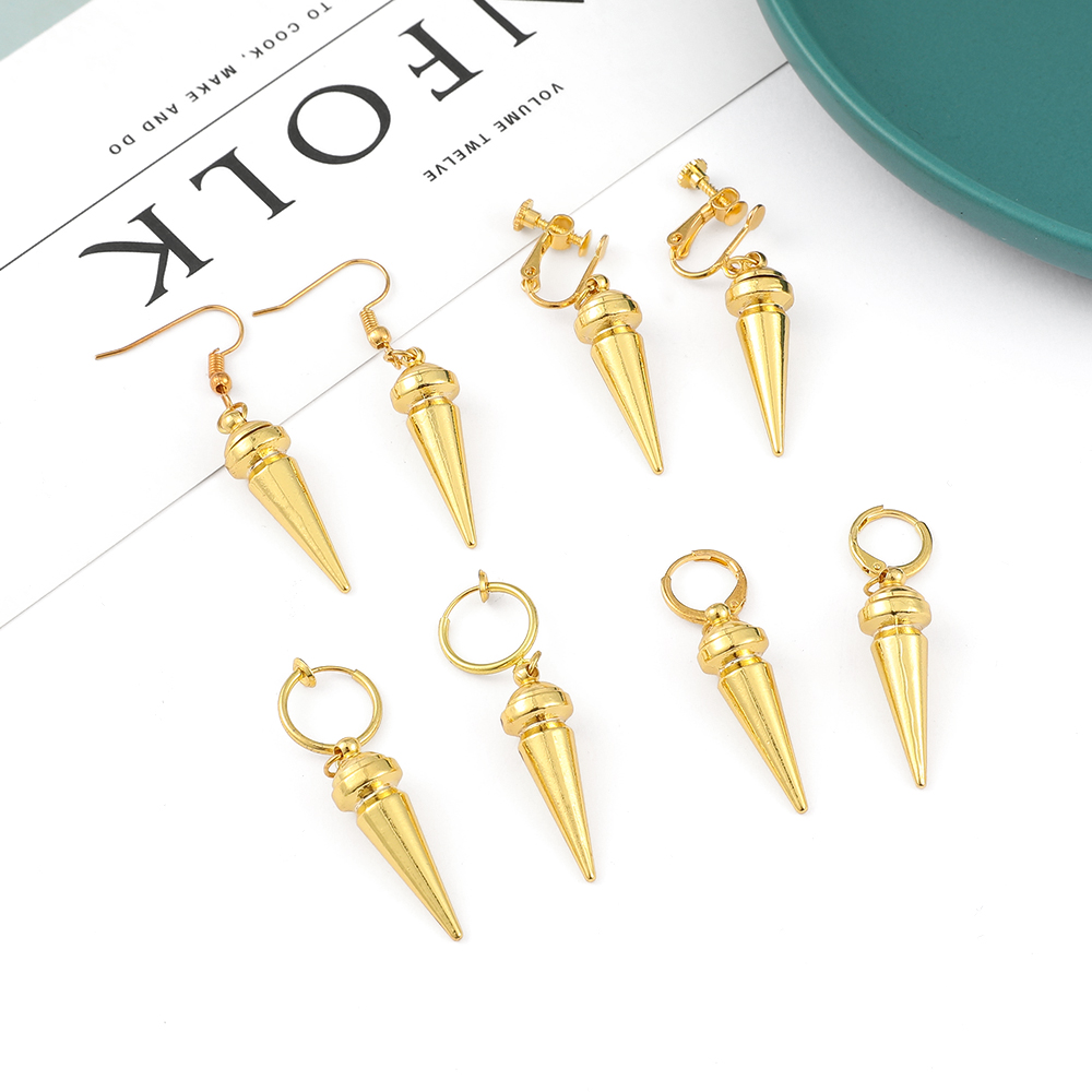 Women Accessories Trending - Orecchini Minimalisti Dorati a Forma di