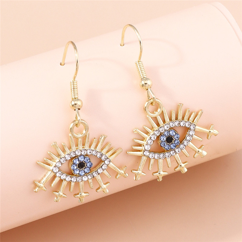 Women Accessories Nepal - Aihua Bohemia Crystal Turkish Eye orecchini
