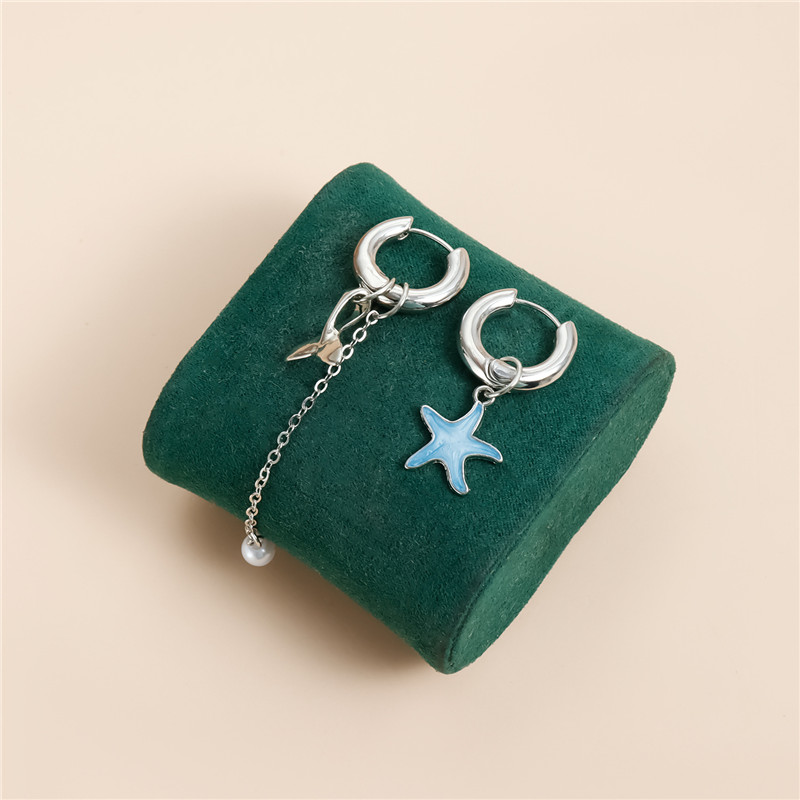 Tassel Earrings Boho - Orecchini a cerchio con ciondolo stella