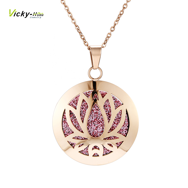 Women'S Essential Accessories - collana di loto Aromaterapia Diffusore di