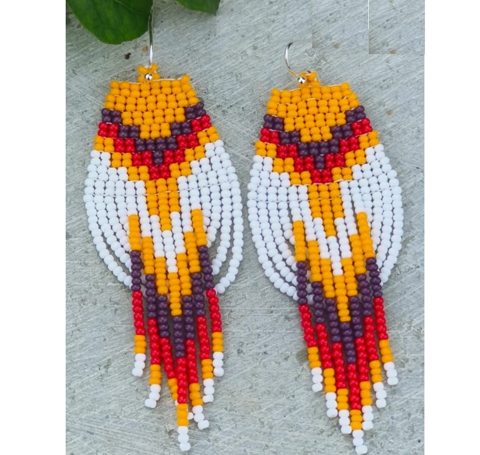 Tassel Earrings Boho - Orecchini con perline di riso ZGMXR,
