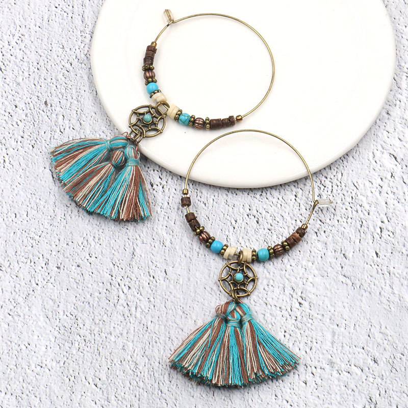Orecchini a cerchio con penden - Tassel Earrings Boho recensione e prezzo