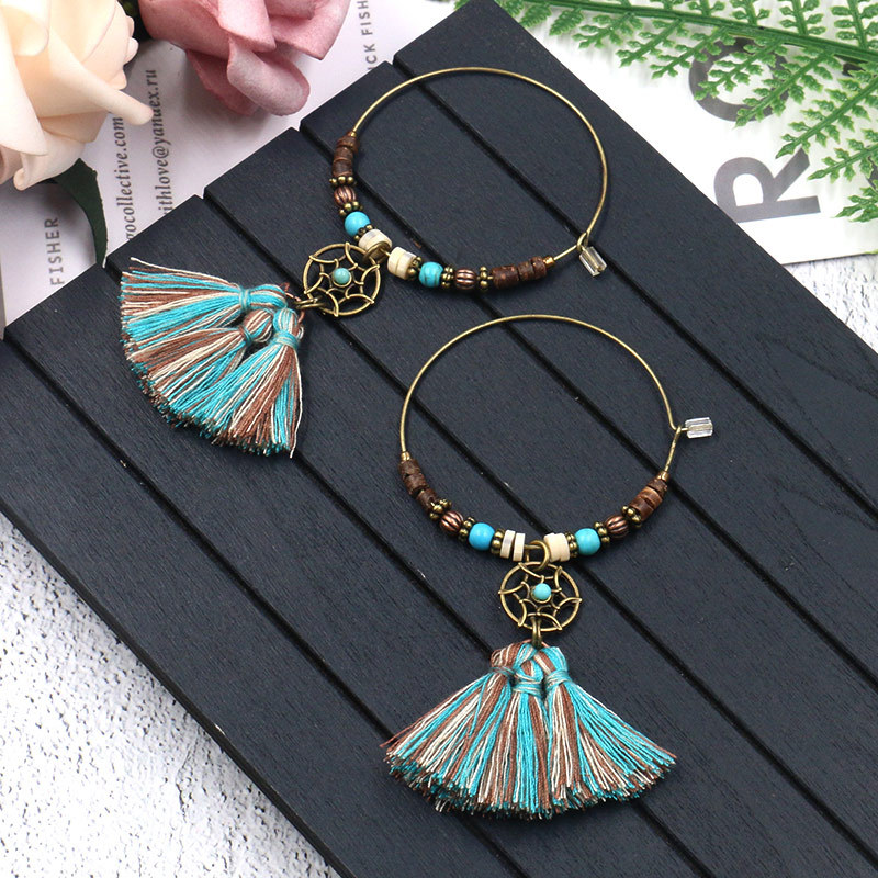 Orecchini a cerchio con penden - Tassel Earrings Boho recensione e prezzo