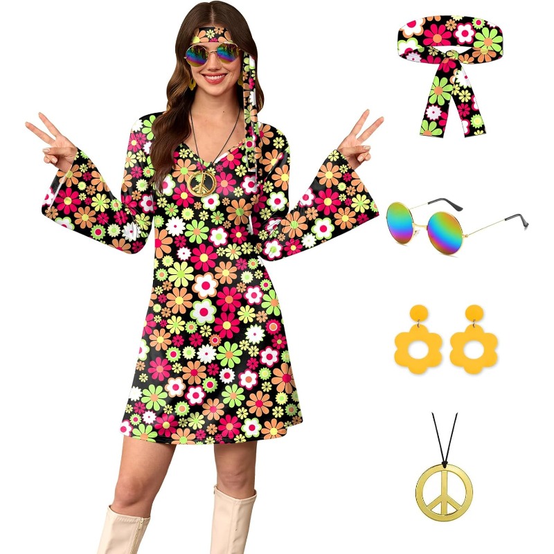 Set di 5 Pezzi Costume da Donn - Women'S Accessories In The 60S recensione e prezzo