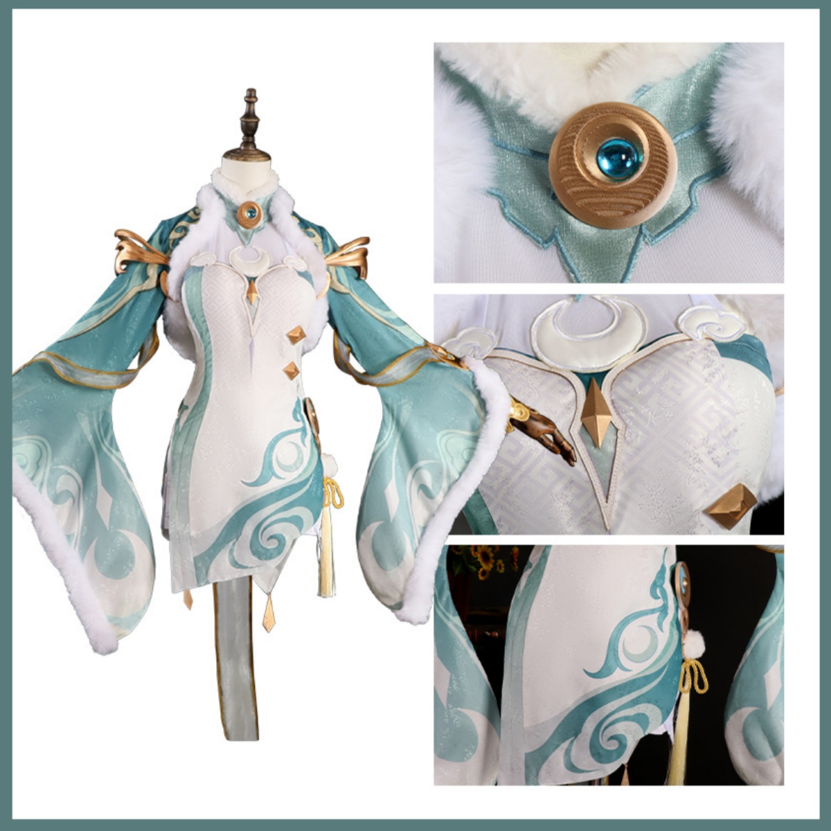 Costume Cosplay Game Zibai Ver - Women'S Accessories Clothing recensione e prezzo