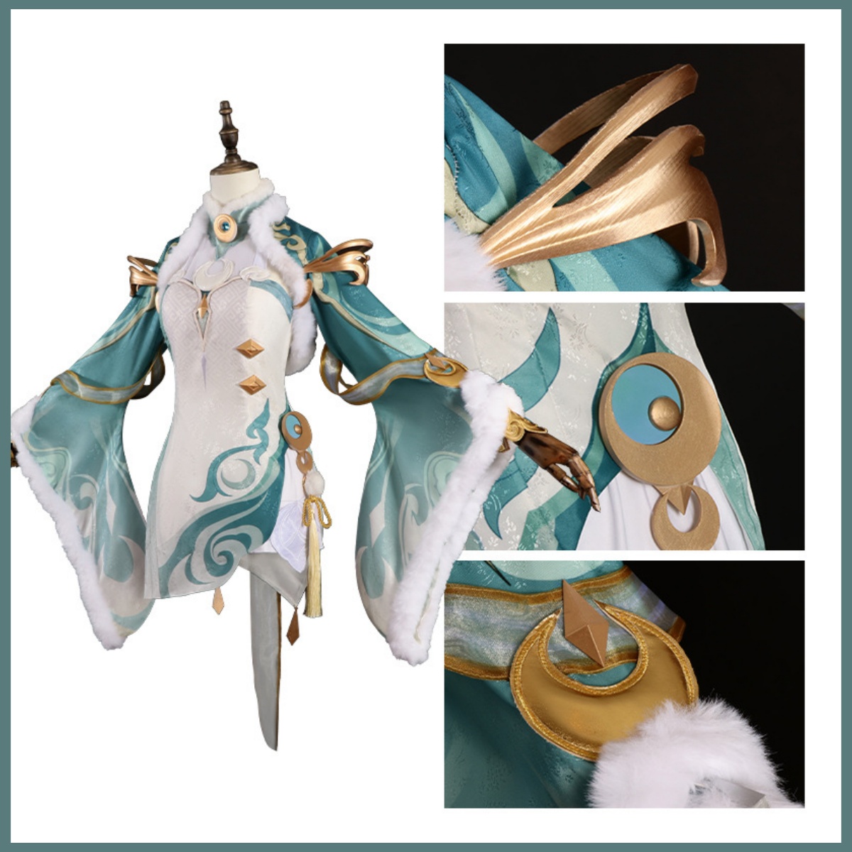 Costume Cosplay Game Zibai Ver - Women'S Accessories Clothing recensione e prezzo