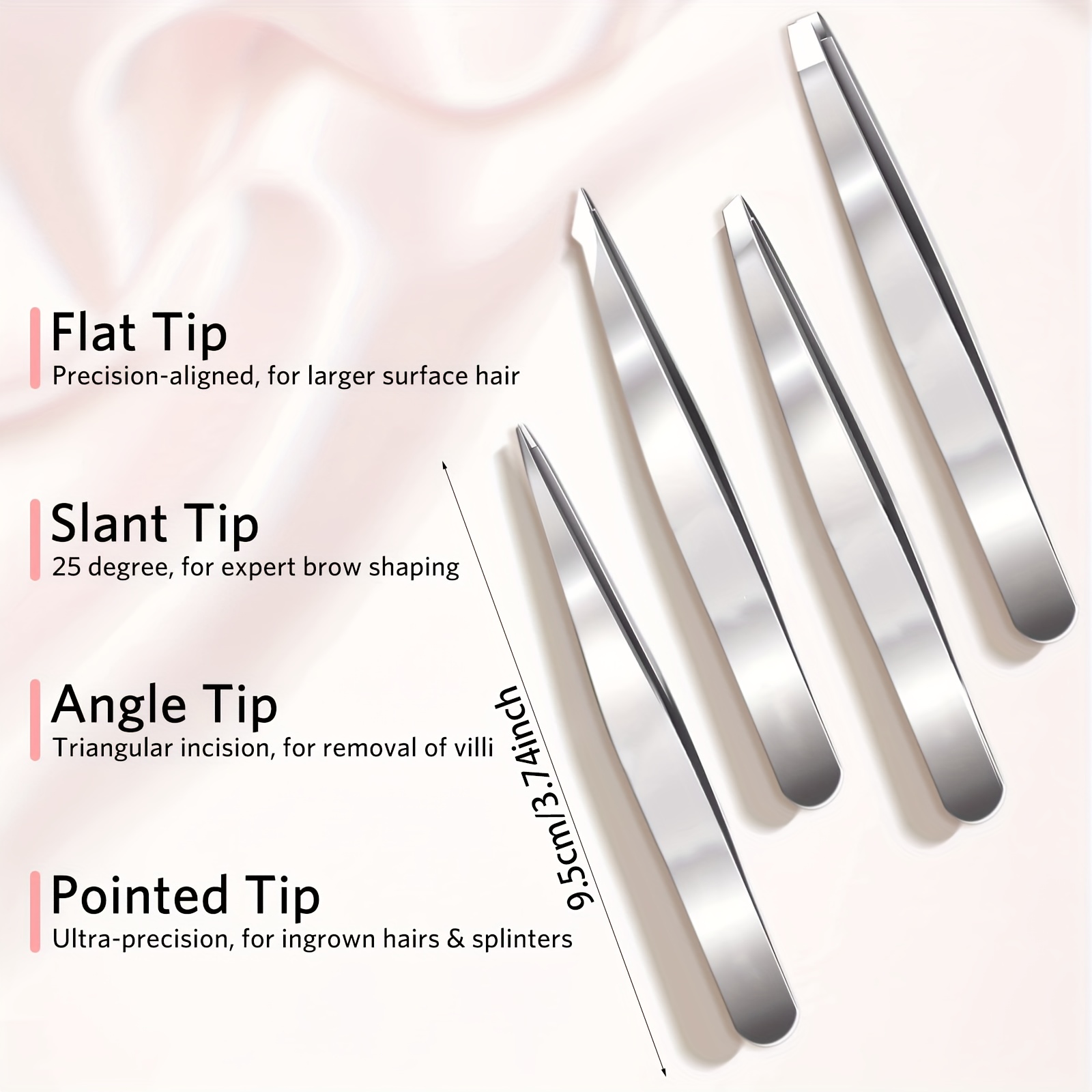 Set di 4 Pinzette Professional - Women Accessories Clearance recensione e prezzo