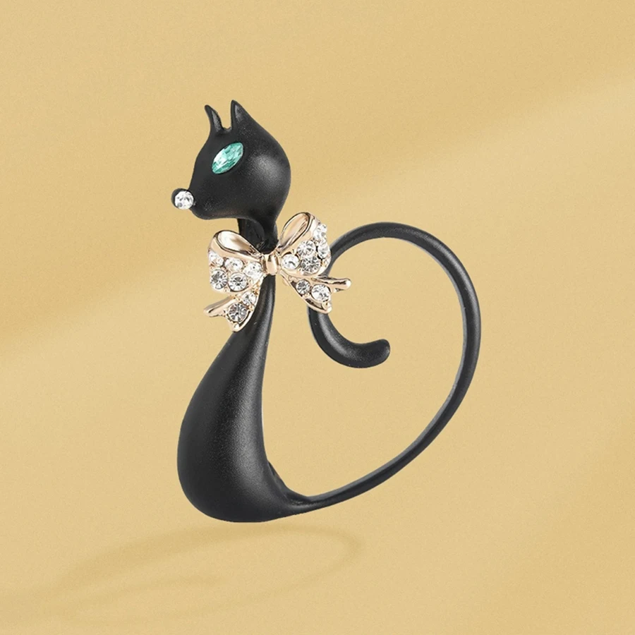Blucome Cute Animal Black Cat  - Women Jewelry Accessories For Black Dress recensione e prezzo