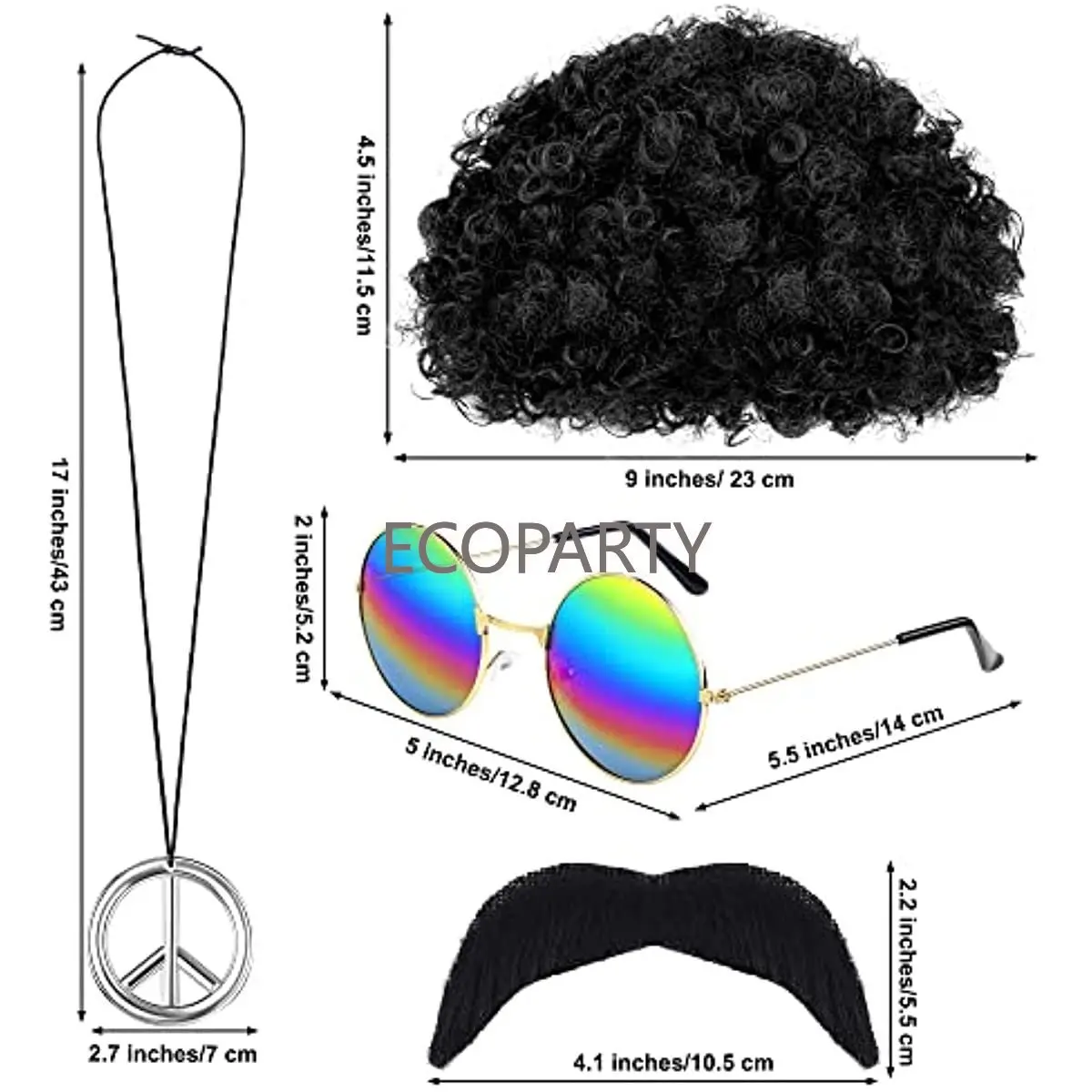 Accessori per costumi hippie S - Women'S Accessories In The 60S recensione e prezzo
