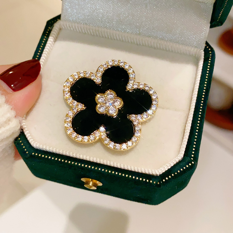 Spille con fiori neri per le d - Women Jewelry Accessories For Black Dress recensione e prezzo