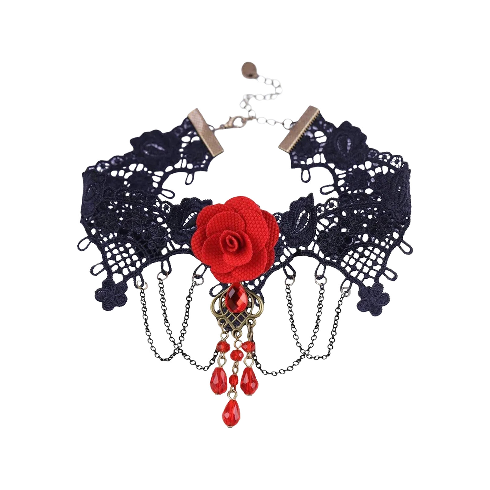Collana Girocollo Gotica Nera  - Women Jewelry Accessories For Black Dress recensione e prezzo