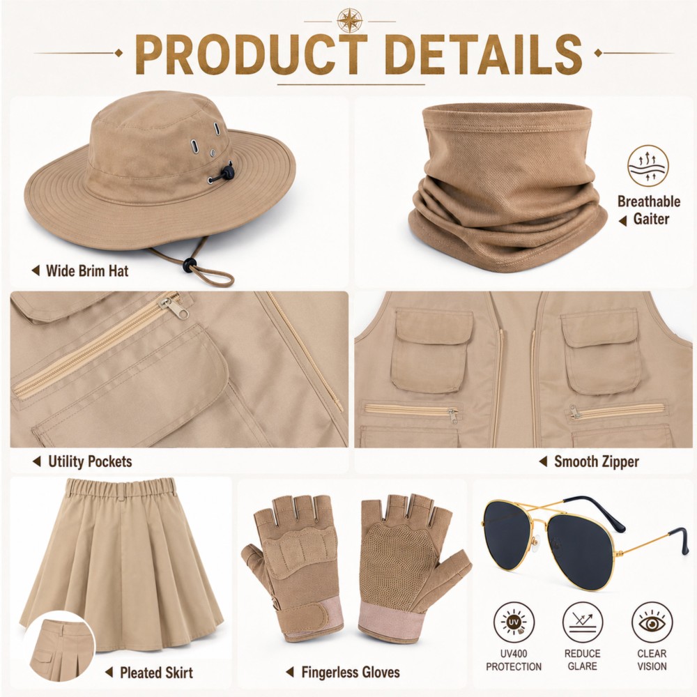 Abbigliamento da Esploratore p - Women'S Accessories Clothing recensione e prezzo
