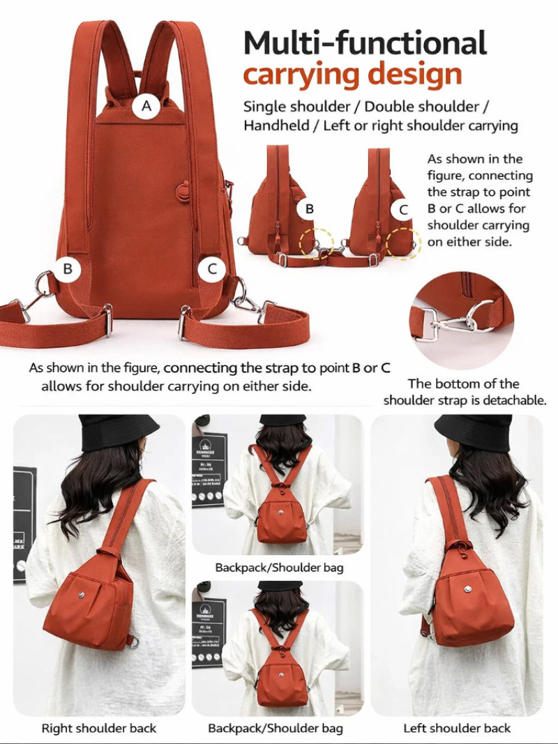 Mini zaino leggero da donna, b - Women Accessories Pouch recensione e prezzo